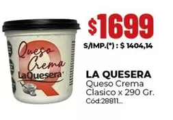 La Quesera - Queso Crema Clasico x 290 Gr.