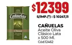 cañuelas - Aceite Oliva Clásico Lata