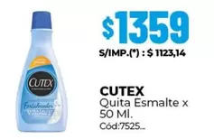 Cutex - Quita Esmalte x 50 MI.