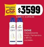 Dove - Desodorante Antit. Femenino