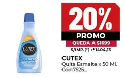 Cutex - Quita Esmalte x 50 MI