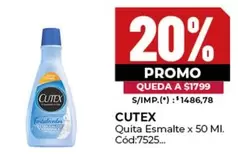 Cutex - Quita Esmalte x 50 MI.