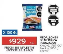 X$ - MEDALLONES DE MERLUZA REBOZADOS