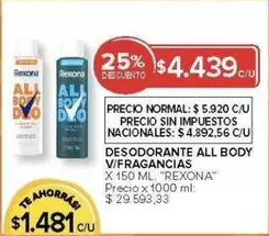 Rexona - ALL BODY V/FRAGANCIAS