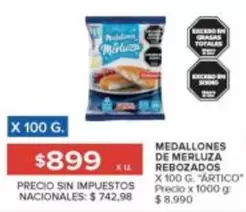 X$ - MEDALLONES DE MERLUZA REBOZADOS