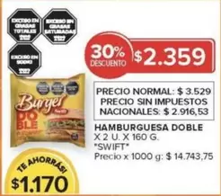 Swift - HAMBURGUESA DOBLE