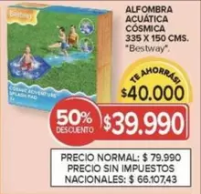 Bestway - ALFOMBRA ACUÁTICA CÓSMICA 335 X 150 CMS.