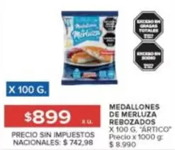 X$ - MEDALLONES DE MERLUZA REBOZADOS