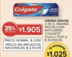 Colgate - CREMA DENTAL