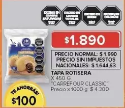 Carrefour - TAPA ROTISERA