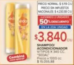 Sedal - SHAMPOO/ACONDICIONADOR