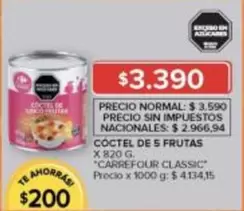 Carrefour - COCTEL DE 5 FRUTAS