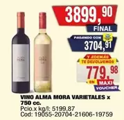 X$ - ALMA MORA VARIETALES X