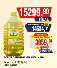 cañuelas - GIRASOL x 5lts