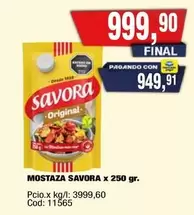Savora - MOSTAZA x 250 gr.
