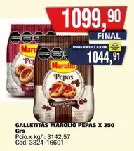 Marolio - GALLETITAS PEPAS X 350