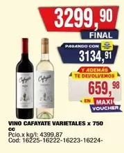 Cafayate - VARIETALES x 750