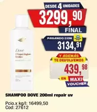Dove - SHAMPOO 200ml repair uv