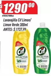 Cif - Lavavajilla Limon/ Limon Verde