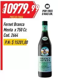 Fernet Branca - Menta x 750 Cc