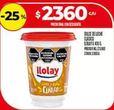 Ilolay - DULCE DE LECHE CLÁSICO