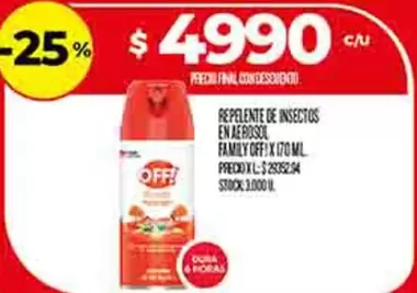 Off - REPELENTE DE INSECTOS EN AEROSOL