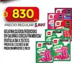 Dia - GELATINA CLASICA/REDUCIDAS EN CALORÍAS CEREZA FRAMBUESA/FRUTILLA DIA