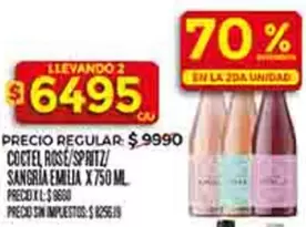 Emilia - COCTEL ROSE/SPRITZ/ SANGRIA EMILIA X 750 ML