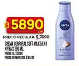 Nivea - CREMA CORPORAL SOFT MILK 5 EN 1