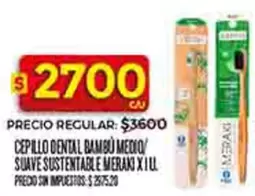 Suave - CEPILLO DENTAL BAMBU MEDIO/ SUAVE SUSTENTABLE
