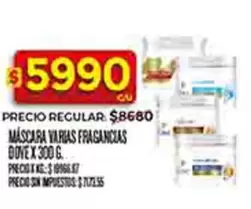 Dove - MÁSCARA VARIAS FRAGANCIAS