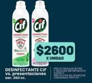 Cif - DESINFECTANTE CIF vs. presentaciones