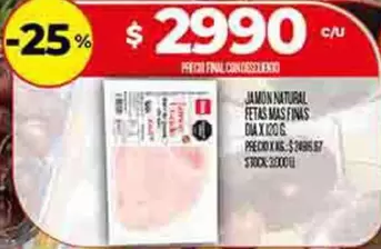 Mas - JAMON NATURAL FETAS MAS FINAS