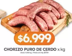 X$ - CHORIZO PURO DE CERDO