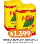 X$ - LA HOJA con palo