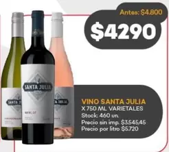Santa Julia - VINO  VARIETALES