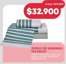 Danubio - JUEGO DE SÁBANAS