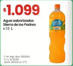 Sierra de los Padres - Agua saborizadas