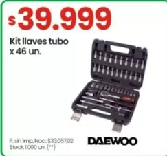 Daewoo - Kit llaves tubo