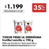 La Serenísima - YOGUR FIRME frutilla/vainilla