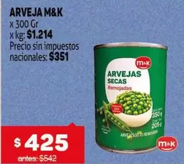 M&K - ARVEJA
