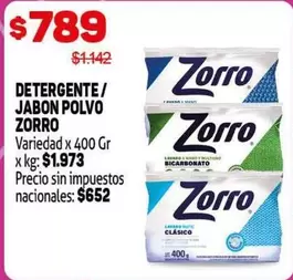 Zorro - DETERGENTE/ JABON POLVO