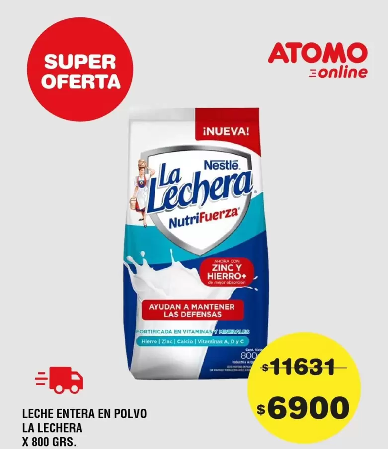La Lechera - LECHE ENTERA EN POLVO