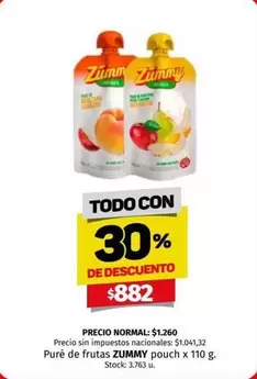 X$ - Puré de frutas pouch x 110 g