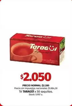 X$ - Té x 50 saquitos