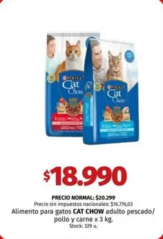 Cat Chow - CAT CHOW adulto pescado/ pollo y carne