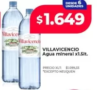 Villavicencio - Agua mineral
