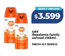 Off - Repelente family aerosol x165ml