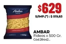 Ambar - Fideos x 500 Gr.