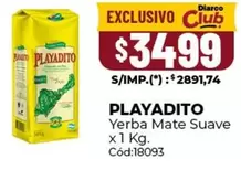 Playadito - Yerba Mate Suave